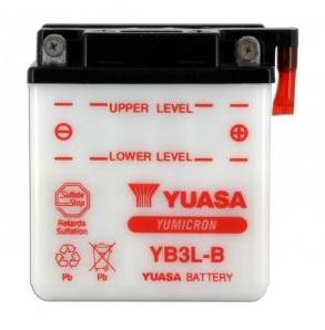 Batterie YUASA type YB3L-B (livrée sans acide)