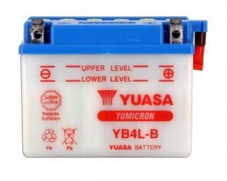Batterie YUASA type YB4L-B (livrée sans acide)