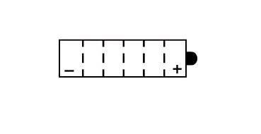 Batterie YUASA type 12N5-3B (livrée sans acide)