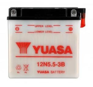 Batterie YUASA type 12N5.5-3B (livrée sans acide)