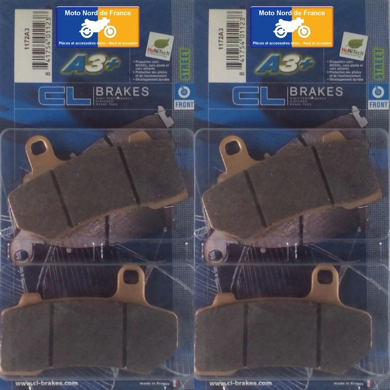 2 jeux de plaquettes Carbone Lorraine type 1172 A3+