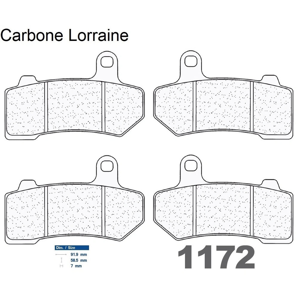 2 jeux de plaquettes Carbone Lorraine type 1172