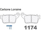 Plaquettes Carbone Lorraine de frein arrière - Honda CBR 600 F 2011-2013