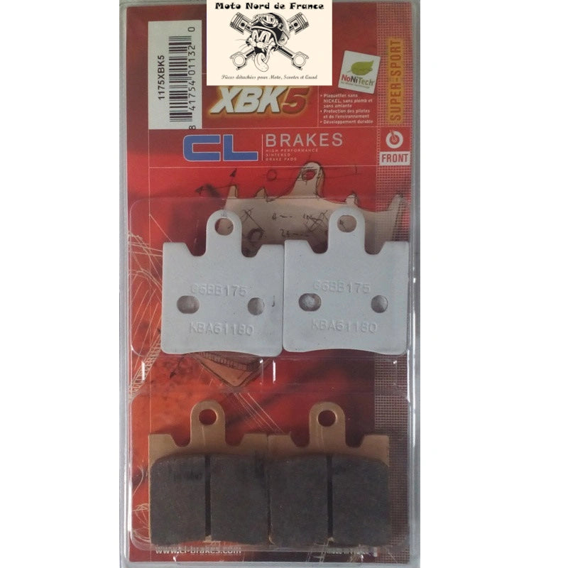 Plaquettes de frein Carbone Lorraine type 1175 XBK5