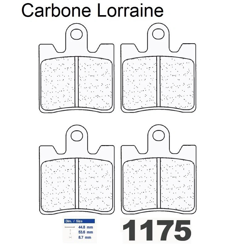 Plaquettes de frein Carbone Lorraine type 1175 XBK5