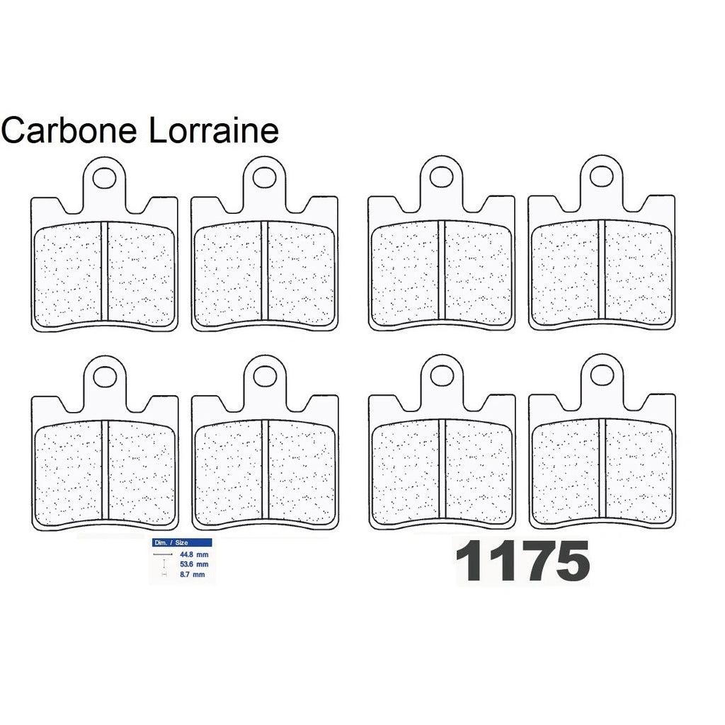 Plaquettes Carbone Lorraine de frein avant - Triumph 1215 Trophy 2012-2013