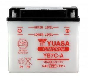 Batterie YUASA type YB7C-A (livrée sans acide)