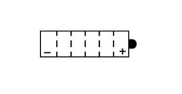 Batterie YUASA type YB7L-B (livrée sans acide)