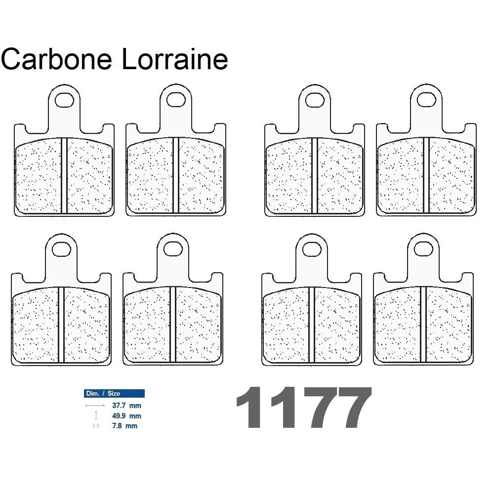 Plaquettes Carbone Lorraine de frein avant - Kawasaki ZX-6R 2007-2017