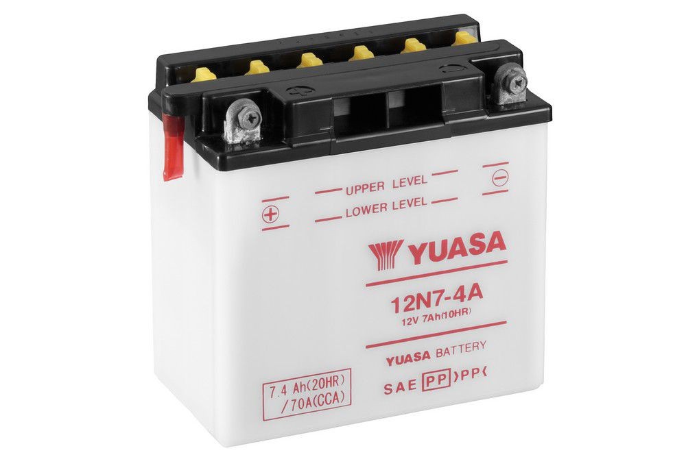 Batterie YUASA type 12N7-4A (livrée sans acide)