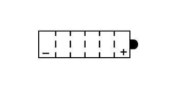 Batterie YUASA type 12N7-3B (livrée sans acide)