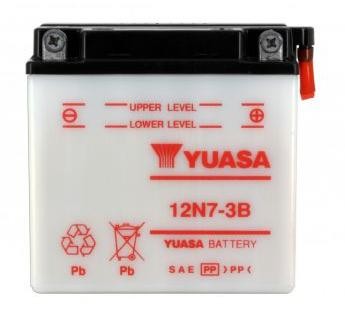 Batterie YUASA type 12N7-3B (livrée sans acide)
