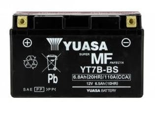 Batterie YUASA type YT7B-BS AGM (avec acide)