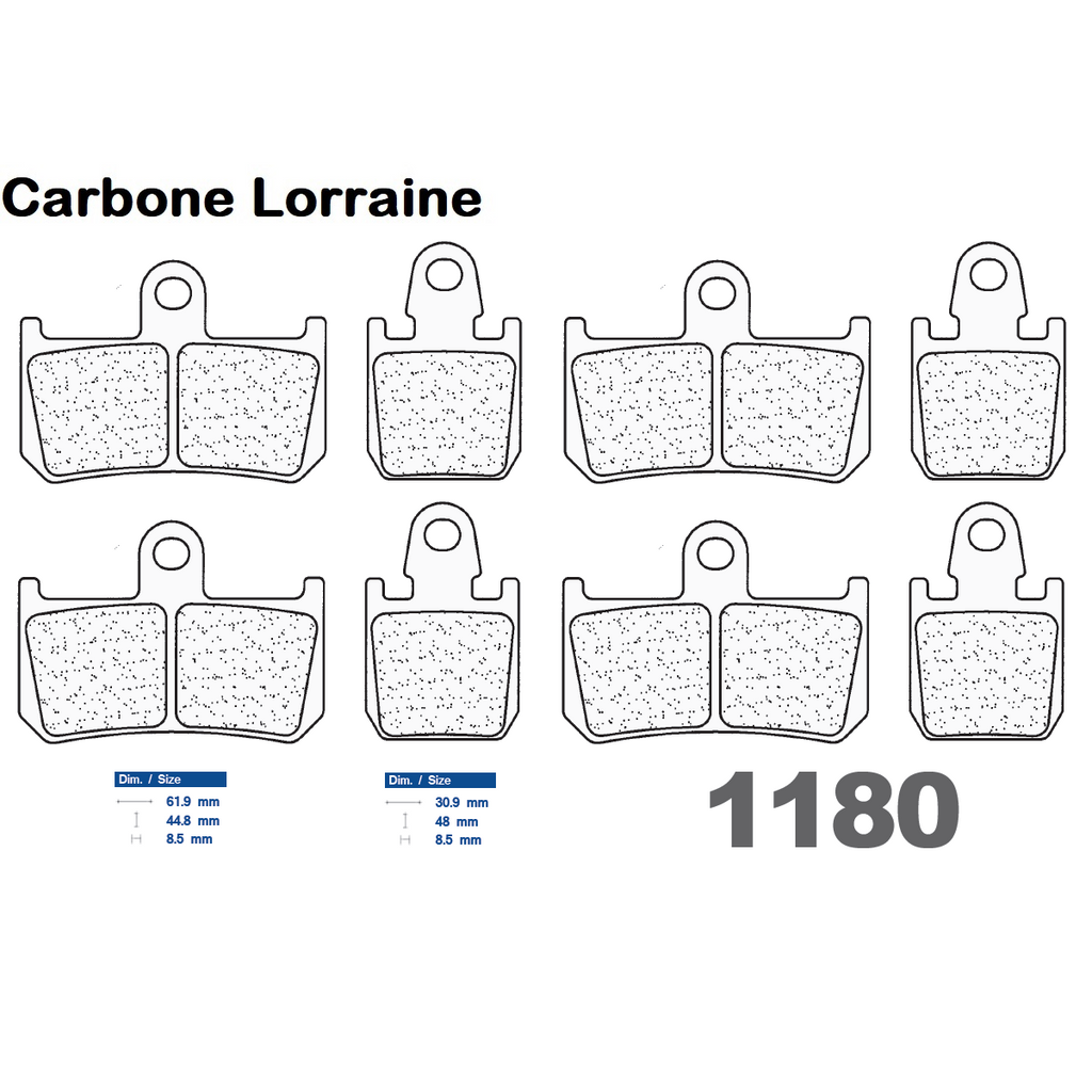 Carbone Lorraine racing brake pads, type 1180 C60