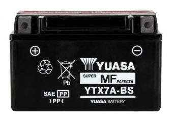 Batterie YUASA type YTX7A-BS AGM (avec acide)