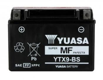 Batterie YUASA type YTX9-BS AGM (avec acide)