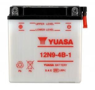 Batterie YUASA type 12N9-4B-1 (livrée sans acide)