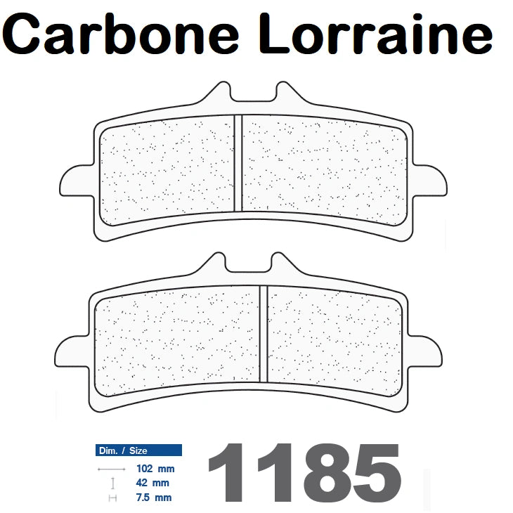 Plaquettes de frein avant Carbone Lorraine type 1185 XBK5