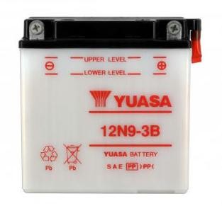 Batterie YUASA type 12N9-3B (livrée sans acide)