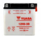 Batterie YUASA type 12N9-3B (livrée sans acide)