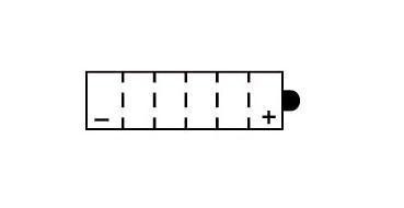 Batterie YUASA type 12N9-3B (livrée sans acide)