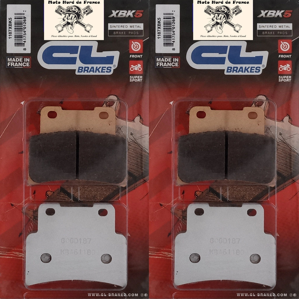 Plaquettes Carbone Lorraine de frein avant - Aprilia 750 Shiver GT /ABS 2009-2012