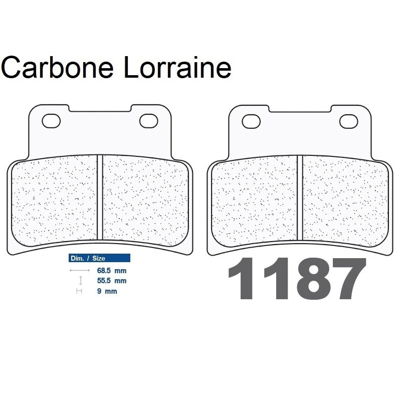 Plaquettes Carbone Lorraine de frein avant - Aprilia 125 RS 2006-2012