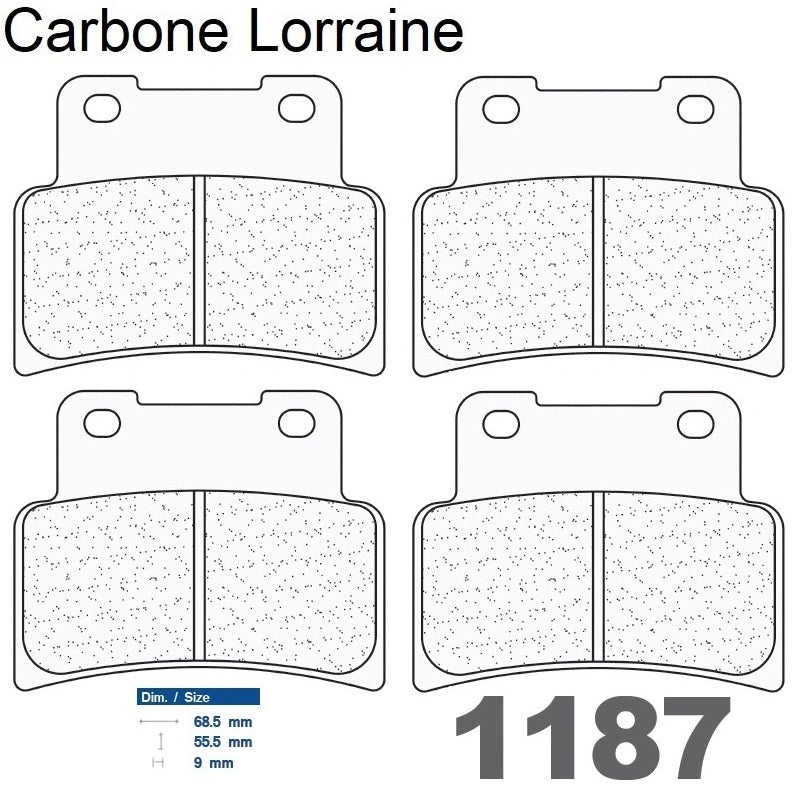 Plaquettes Carbone Lorraine de frein avant - Aprilia 750 Shiver GT /ABS 2009-2012