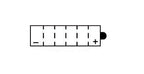 Batterie YUASA type YB10L-BP (livrée sans acide)