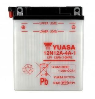 Batterie YUASA type 12N12A-4A-1 (livrée sans acide)