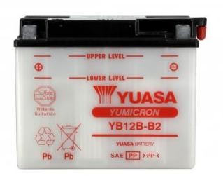 Batterie YUASA type YB12B-B2 (livrée sans acide)