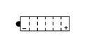Batterie YUASA type YB12AL-A (livrée sans acide)