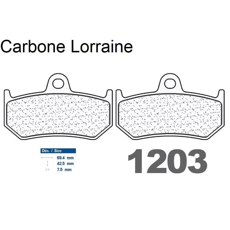 Plaquettes Carbone Lorraine de frein arrière - MV Agusta 920 Brutale 2011-2014