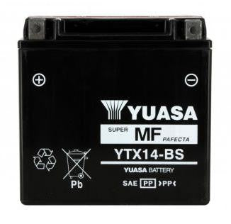 Batterie YUASA type YTX14-BS AGM (avec acide)