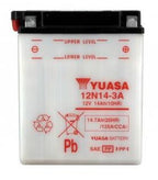 Batterie YUASA type 12N14-3A (livrée sans acide)