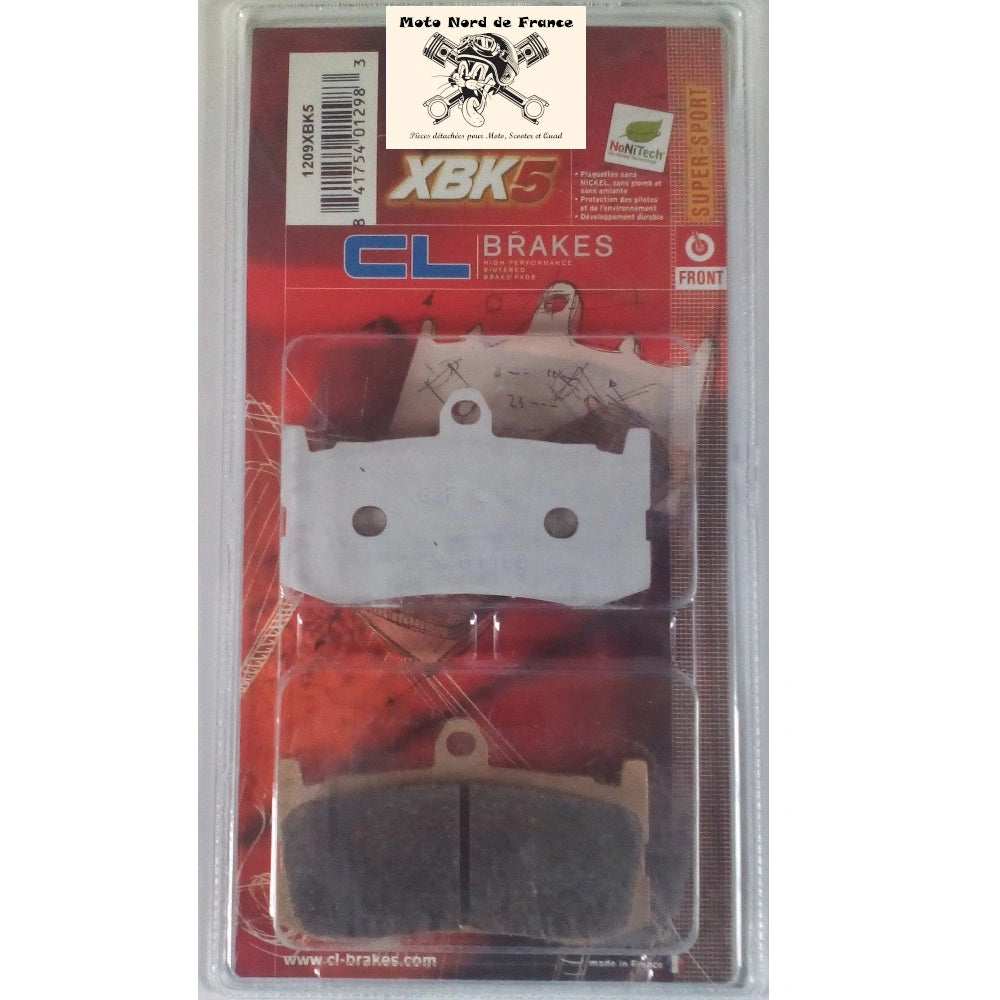 Plaquettes de frein Carbone Lorraine type 1209 XBK5