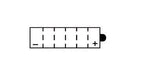 Batterie YUASA type YB14A-A2 (livrée sans acide)