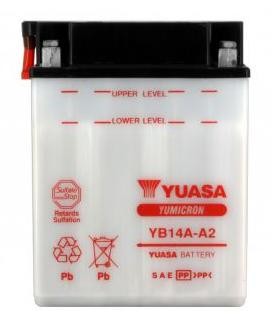 Batterie YUASA type YB14A-A2 (livrée sans acide)