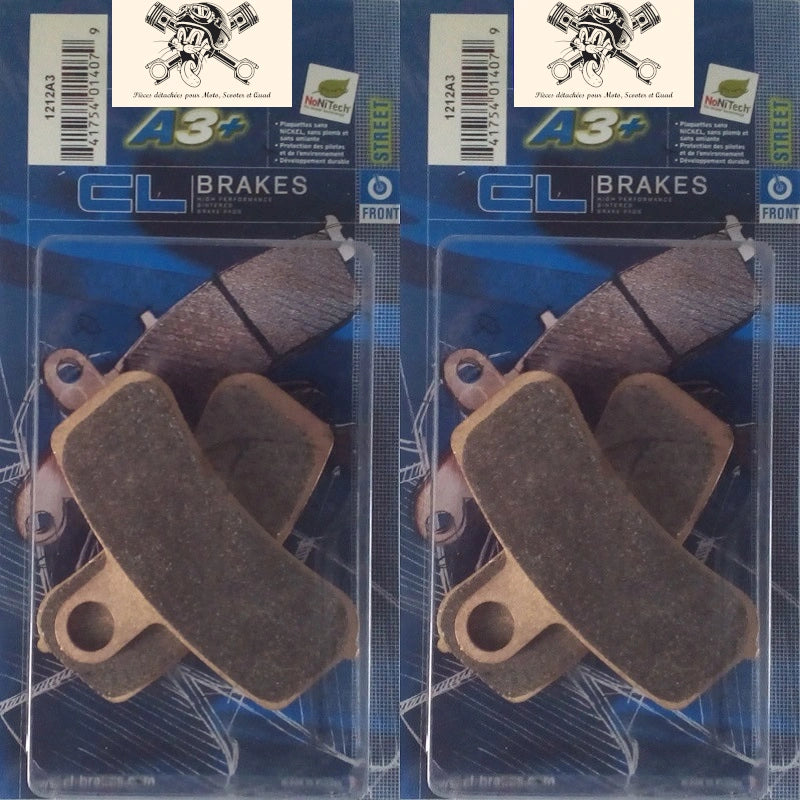 2 jeux de plaquettes Carbone Lorraine type 1212 A3+