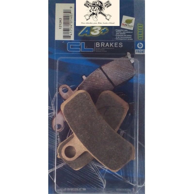 Plaquettes de frein Carbone Lorraine type 1212 A3+