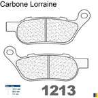 Plaquettes Carbone Lorraine de frein arrière Harley Davidson 1690 Breakout 2013-2017