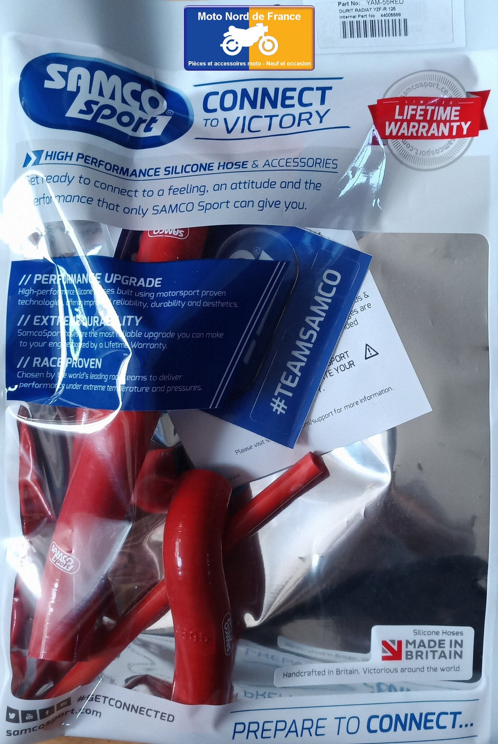 Kit durites silicone pour Yamaha MT 125 2016-2019 (YAM-55)