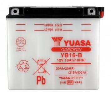 Batterie YUASA type YB16-B (livrée sans acide)