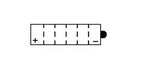 Batterie YUASA type YB16-B (livrée sans acide)