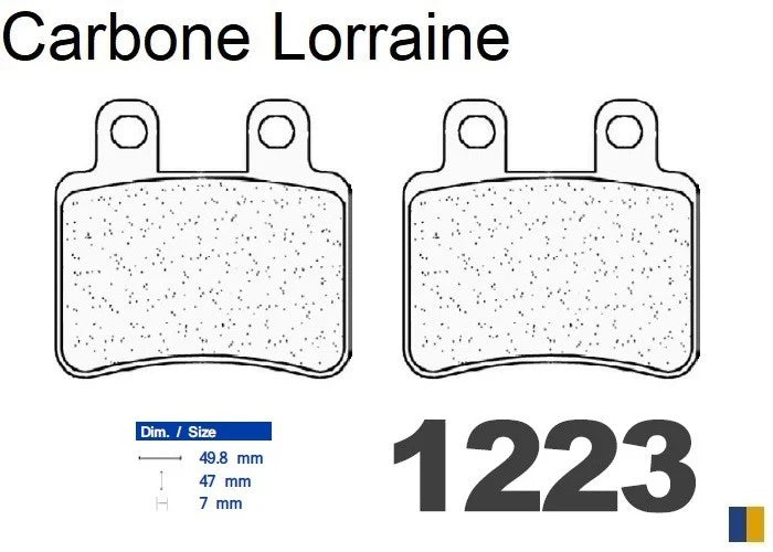 Plaquettes Carbone Lorraine de frein arrière - Yamaha XT 125 R 2005-2013