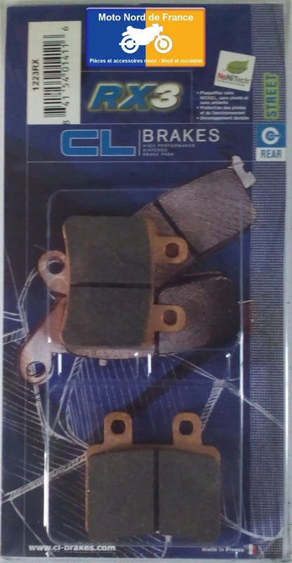 Plaquettes Carbone Lorraine de frein arrière - Yamaha XT 125 R 2005-2013