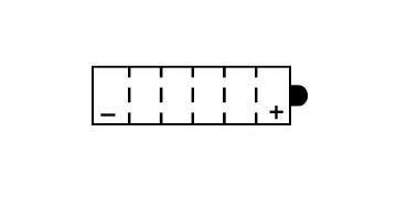 Batterie YUASA type YB16CL-B (livrée sans acide)