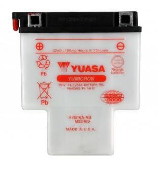 Batterie YUASA type HYB16A-A (avec acide)