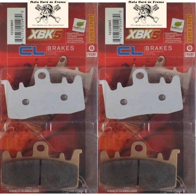 2 jeux de plaquettes Carbone Lorraine type 1232 XBK5