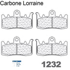 2 jeux de plaquettes Carbone Lorraine type 1232